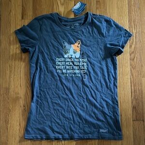 Life is Good women’s cat shirt size medium NWT